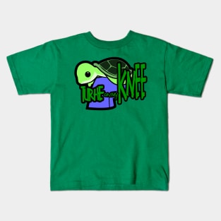 Turtle on my knee Kids T-Shirt